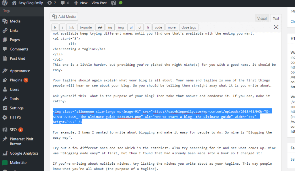 How to add secret images to your blog posts to get more traffic. Find the image in code. 