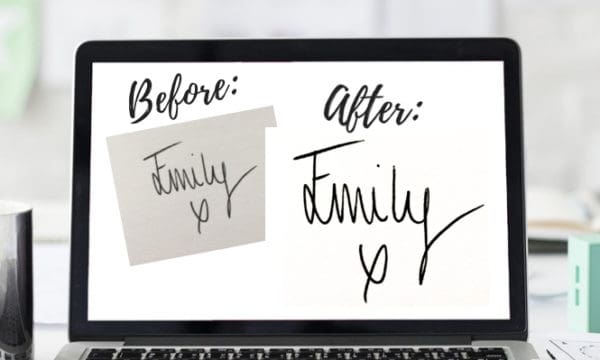 how to create an electronic signature in photoshop